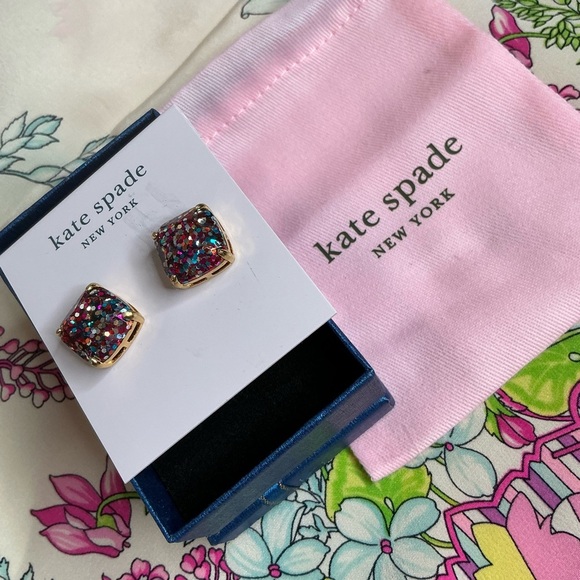 Kate Spade Multicolor Glitter Earrings - Picture 5 of 7